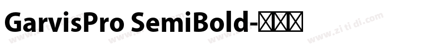 GarvisPro SemiBold字体转换
